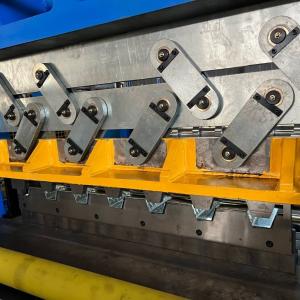 China Steel Floor Deck Roll Forming Machine Full Automatic Building 0.75 - 1.2mm on sale