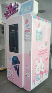 Real Time Monitoring Cups Ice Cream Vending Machine With 32inch Touch Screen