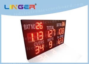21 Digits Electronic Cricket Scoreboards In Red Color Simple Operation