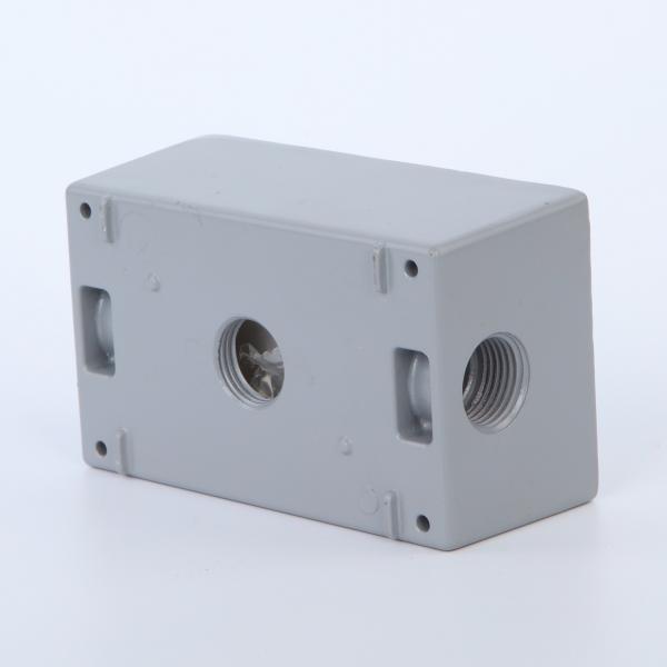 Cheap Grey PVC Coated 1/2" Holes Waterproof Conduit Box UL Listed for sale