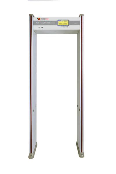 Cheap 24 Zones Indoor Use Walk Through Metal Detector With 4h Backup Battery for sale