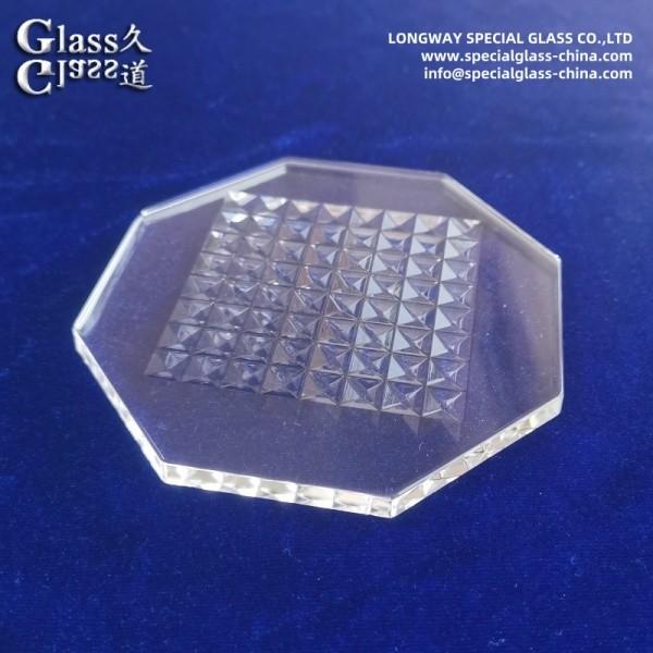 Cheap Custom Clear Textured Pyrex Led Cover Lens For Led Lighting Output for sale