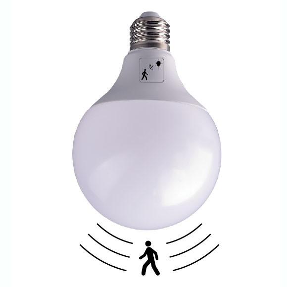 Cheap 220v Motion Sensor Bulb , LED Motion Sensor Lamp No Mercury Power Factor >0.50 for sale