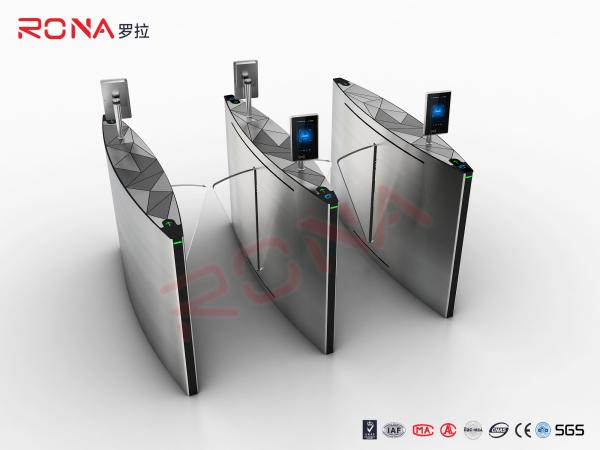 Cheap High Speed Flap Barrier Gate RFID Access Control With Arylic Swing Arm for sale