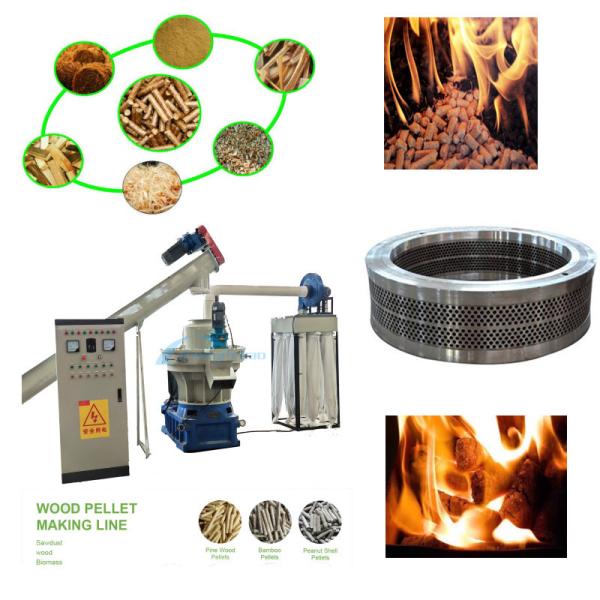 Cheap Robust 380v Sawdust Pellet Machine 10-20% Moisture Content for sale