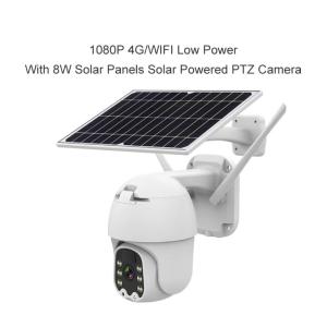 China Glomarket 4G EU Solar PTZ Camera Android/IOS APP Operating System Detection Angle Distance Smart Home Camera on sale