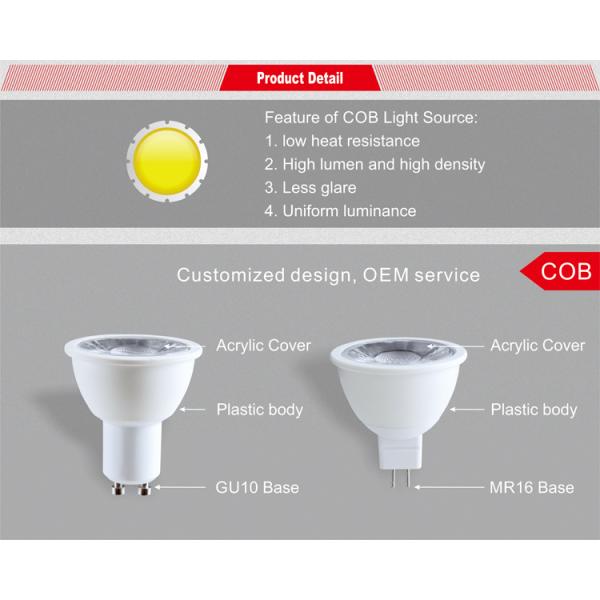 5W LED GU10 dimmable spotlight supply