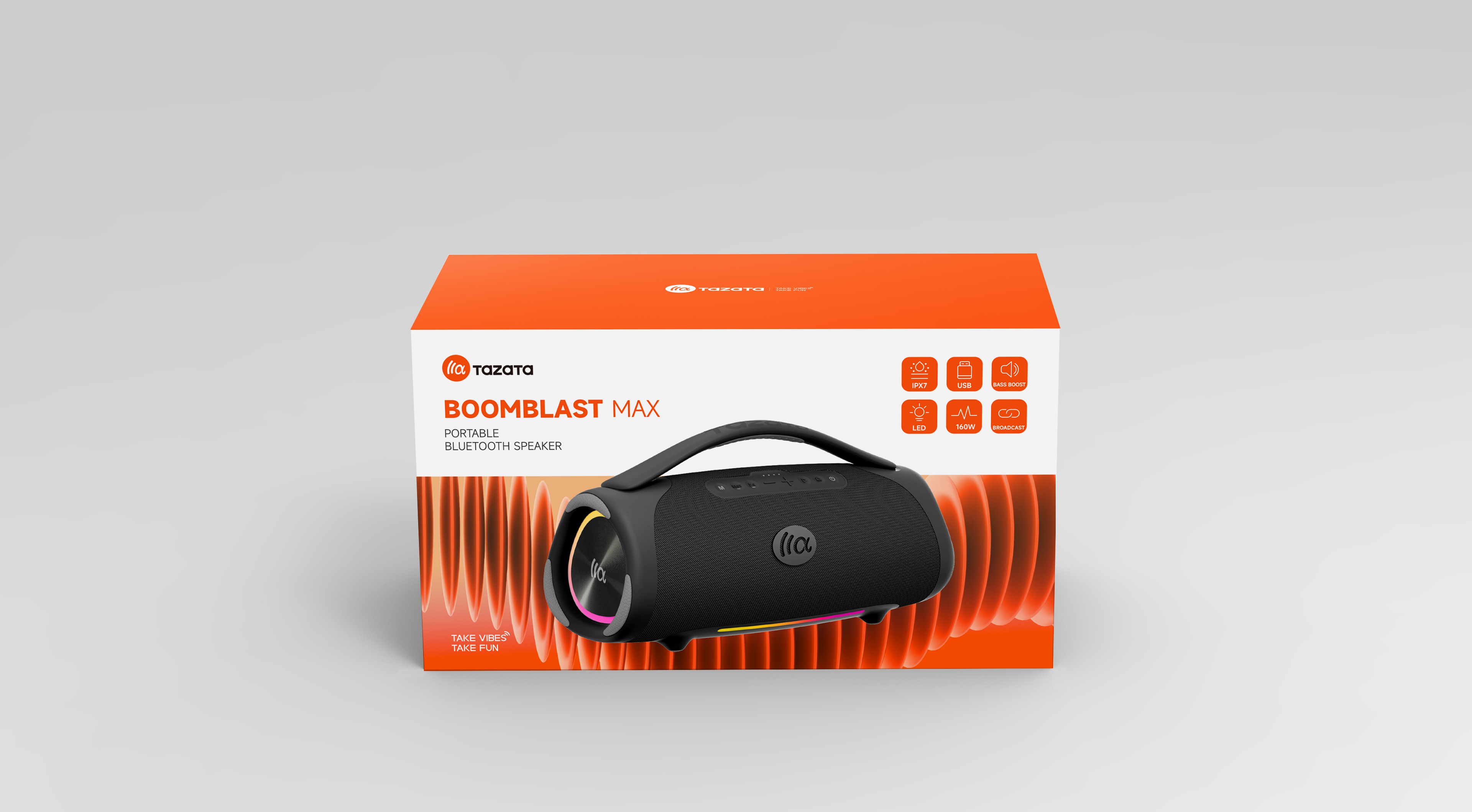 BT Wireless Bluetooth v5.3 IPX7 Waterproof Speaker with 160W Output and Broadcast Connection NO Built-in Microphone