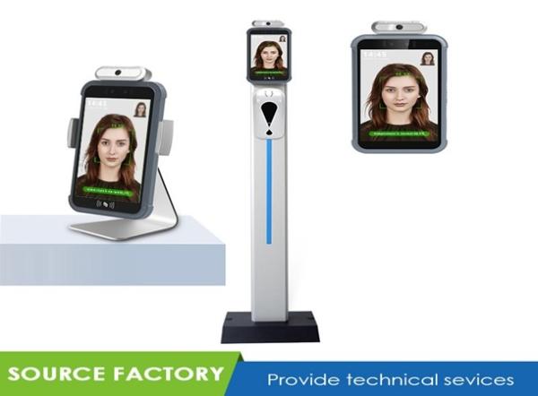 Cheap Android 7.1 Thermal Face Recognition Device , Face Recognition Infrared Thermometer for sale