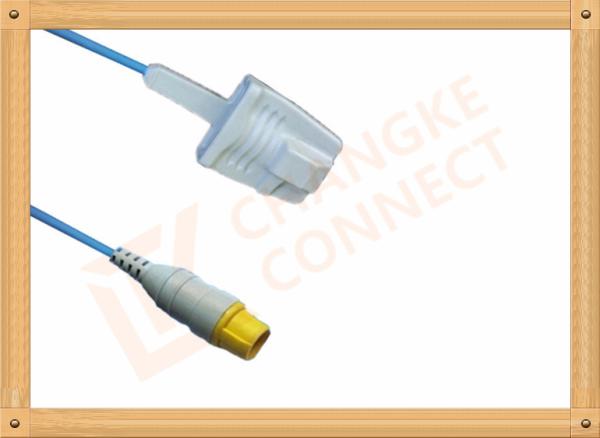 Cheap MEK Spo2 Probe Sensor 8 Pin Reusable SpO2 Sensor Adult Silicone Soft Tip for sale