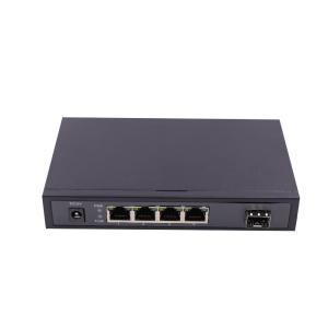 China IEEE802.3x Unmanaged Fiber Optic Ethernet Switch With 4 RJ45 10/100Mbps on sale