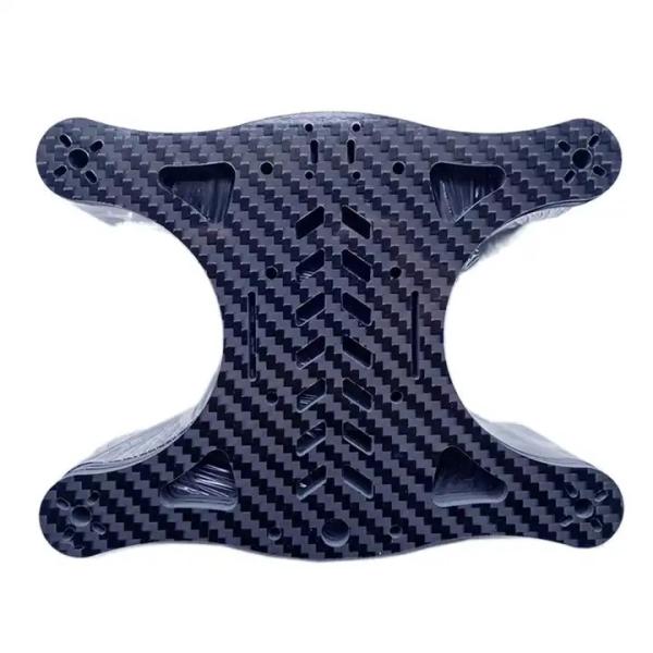 Cheap CNC Cutting UAV Parts 3K Machined Carbon Fiber Micro Machining CNC Milling for sale