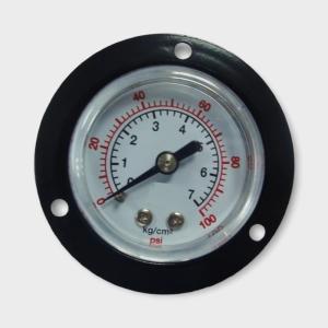 China Panel Mounting Brass Connection Pressure Gauge 1/8 NPT Manometer For Gas 40mm on sale
