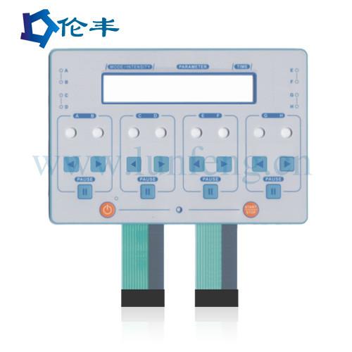 Cheap PMMA White LED Membrane Keypad With 1 Million Times Lifespan for sale