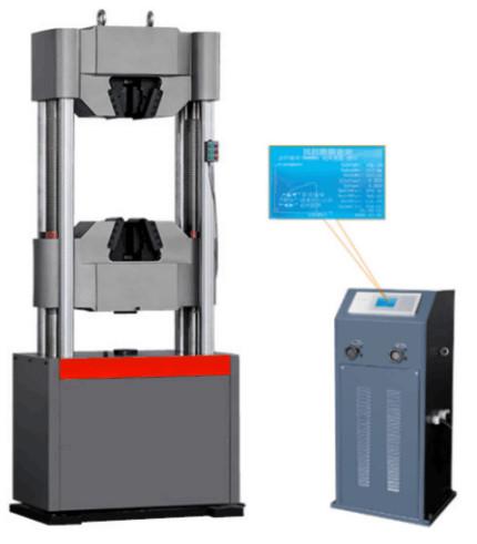 Cheap Liquid Crystal Servo Hydraulic Testing Machine 100KN Max Load Capacity for sale