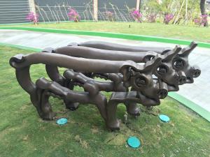 Best Customized Bronze Large Outdoor Animal Sculptures 2 Meter Length Plaza Decoration wholesale
