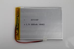 China Rechargeable Lithium Polymer Battery 3.7V 3000mAh High energy density on sale