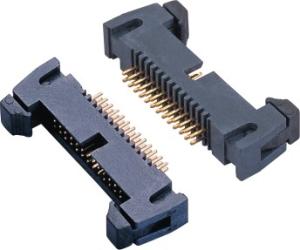 China 2.54MM DC2 N Pin PA6T Male Header Ejector Header Connector SMT DIP RA For PCB Board on sale