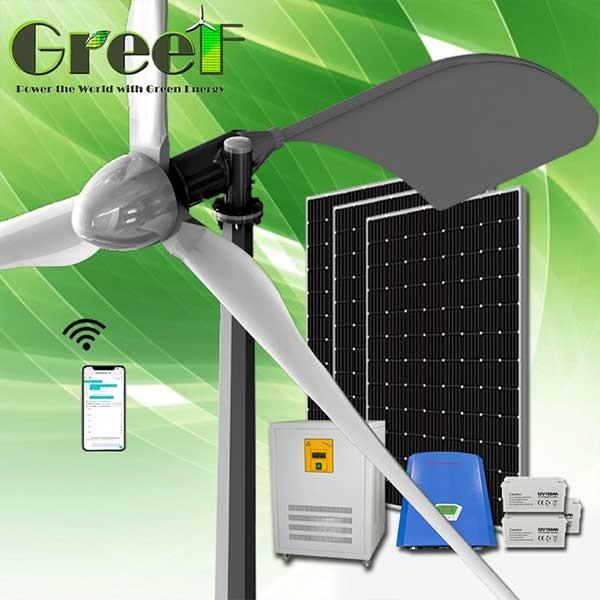 Cheap Complete Off On Grid Horizontal Axis Wind Turbine Generator 1KW for sale