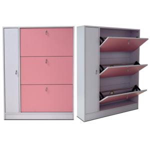 Best Pink Umbrella Storage Adjustable MDF Mirrored Shoe Cabinet wholesale