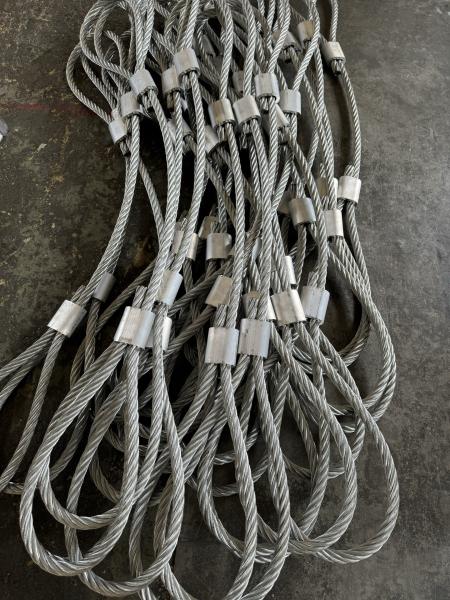 Cheap 6x36 Wire Rope Lifting Slings Mechanically Spliced Soft Eye for sale
