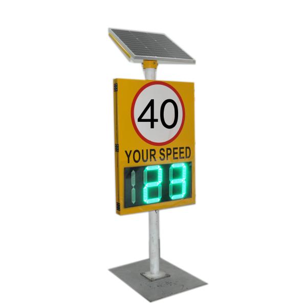 Cheap 50W Solar Powered Radar Speed Display Board Detecting Portable Variable Message Sign for sale