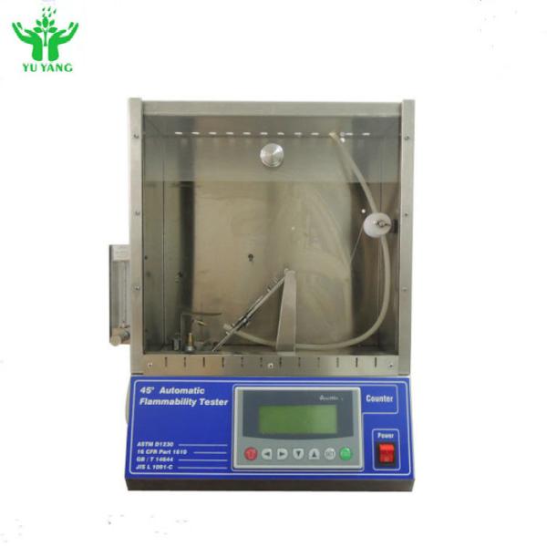 Cheap ASTM D1230 Automatic Flammability Tester Operating Procedure Of 45 Degree for sale