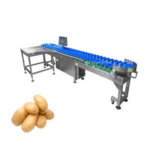 China Stainless Steel Tomato Garlic Onion Sorting Machine Potato Grading Size Grader Machine Vegetable Weight Sorting Maine on sale
