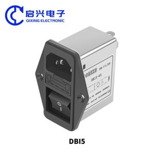 Best DBI5 IEC Socket Power Filter With Fuse And Switch 1A-10A EMI Line Filter wholesale