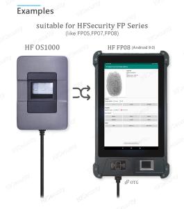 HFSecurity FAP20 OS1000 Waterproof Optical USB Fingerprint Scanner Easy Integration With New Or Existing Applications