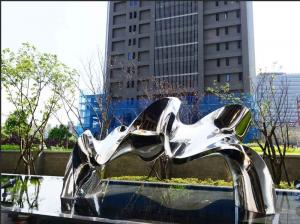 Best Polished Mirror Stainless Steel Outdoor Sculpture For Public Decoration wholesale