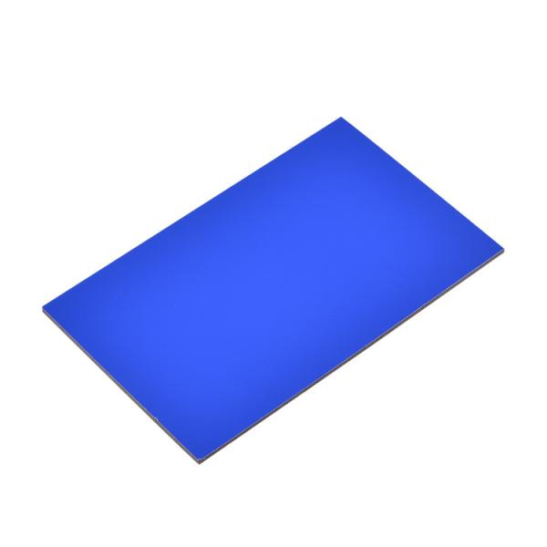 Cheap Telecom Blue PE Aluminum Composite Panel 4X8 Shockproof Brush Surface for sale