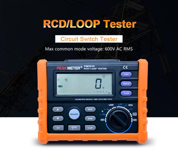 Cheap USB Interface RCD Loop Tester Multimeter Stable Performance For GFCI for sale