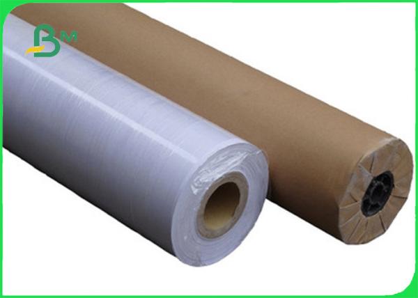 Cheap Size 36 × 150 No Static Adsorption Smooth 80g Plotter Paper For Canon Plotter Printer for sale