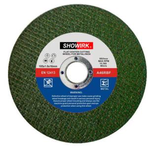 Best Flat Type 4&quot;(105mm) Metal Cutting Wheel for Specially for Inox Cutting Double Nets in Green Color wholesale