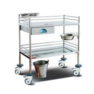 Best Surgical Instrument Hospital Patient Trolley , Stainless Steel Medical Equipment Trolley wholesale