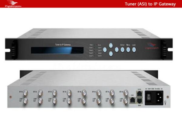 Cheap Digital TV Headend FTA 16 DVB-S2 to IP Gateway Tuners to IP Multiplexer for sale