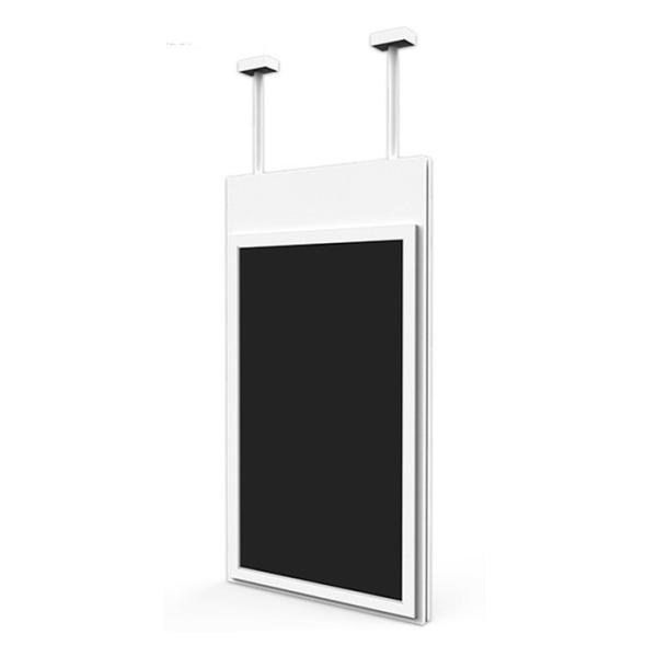 Cheap Facing window dual screens 43" inch wireless WIFI network Android LCD signage AD display with ceiling mounting roof mounting for sale