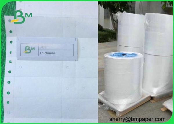 Cheap 1025D Waterproof Coated Fabric Printer Paper Self - adhesive Fanfold Barcode Labels for sale