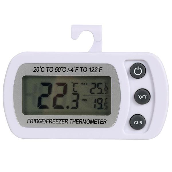 Cheap Max/Min Function Mini Refrigerator Thermometer Digital LCD Display Waterproof Freezer for sale