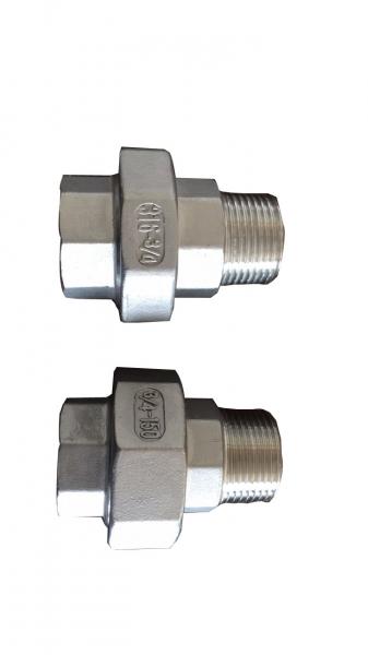 Cheap Male Female Union Stainless Steel Pipe Fitting CF8M And CF8  BSPT  NPT Thread for sale