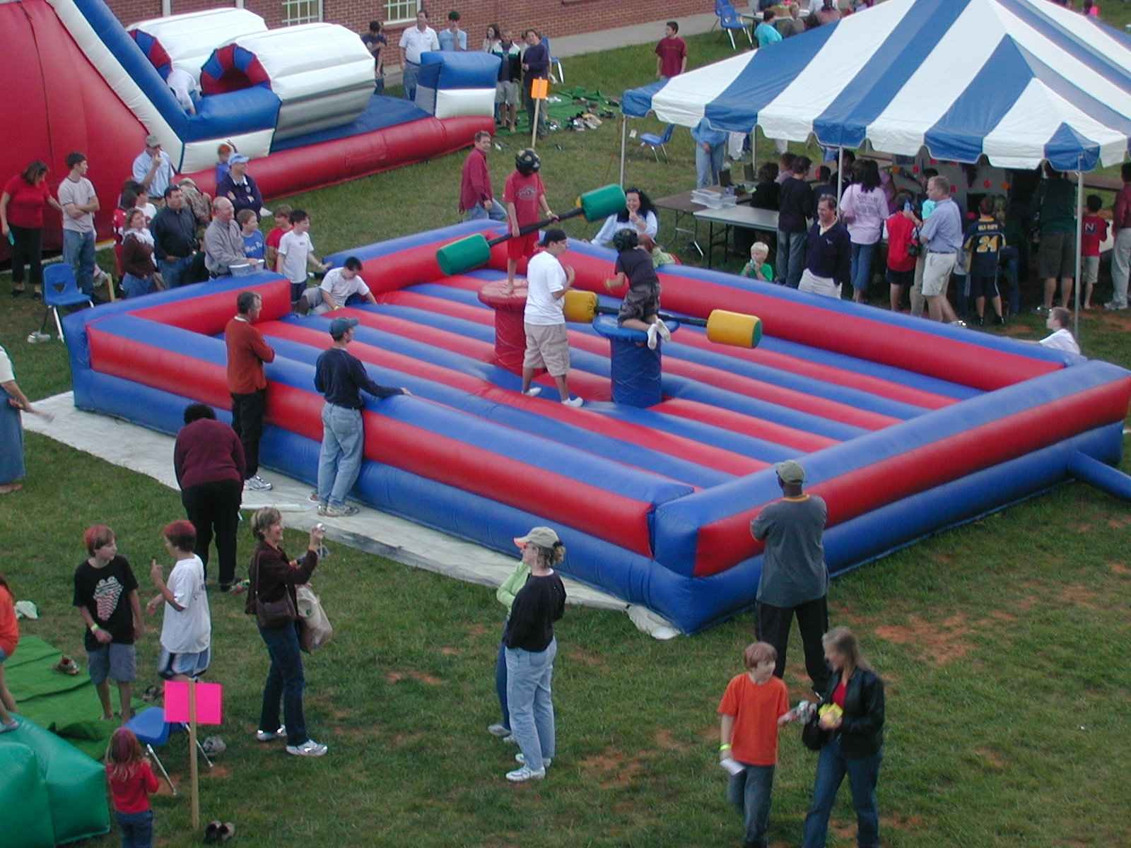 Toxic Meltdown Multi Player Action Sweeper Game Inflatable Wipe Out and Wrecking Ball