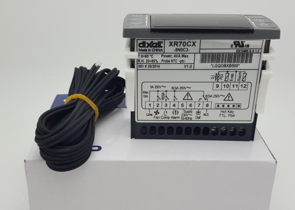 Cheap NTC PTC Probe Dixell Digital Temperature Controller XR70CX-5N0C3 With Fan Management for sale