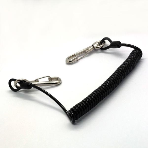Cheap Flexible Scaffolding Spring Loaded  Tool Lanyard with Loop and Hook for sale