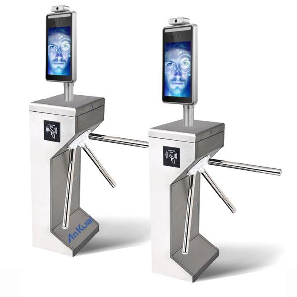 Cheap Access Control  Face Recognition Turnstile With Body Temperature Measurement for sale