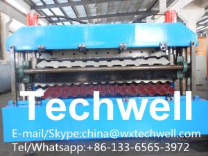 Best Chain Transmission Double Layer Roll Forming Machines For Corrugated Sheets wholesale
