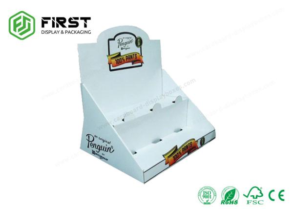 Retail Color Printed POP Cardboard Display Box Recycled Table Top Display Stand