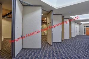 China Panel Folding Fabric Doors Soundproof Fast Sliding Wall Partition Doors For Conference Room on sale