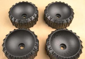 Black CNC 3D Rapid Prototyping Service , Rapid Prototyping Technology For Button Parts