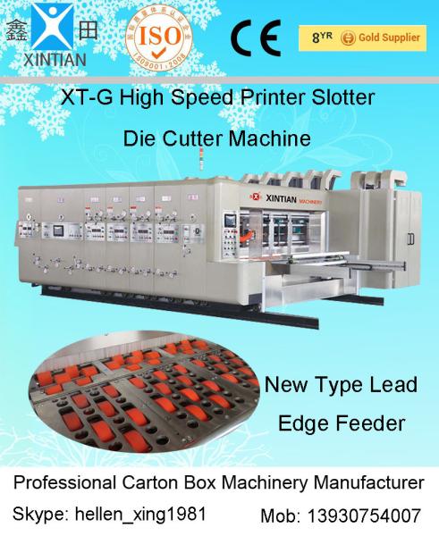 Cheap Automatic Carton Box Making Machine With Printing / Slotting And Die Cutting Function for sale